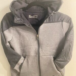 Under Armour Kids' Charcoal and Black Hoodie